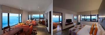 Hikka Tranz by Cinnamon, Family Suite Living Area and Bedroom