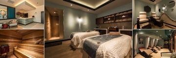 Eforea Spa Reception, Sauna, Treatment Rooms and Relaxation Room at Hilton Barbados Resort