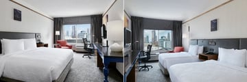 King Room and Double Queen Room at Hilton Garden Inn Charlotte Uptown