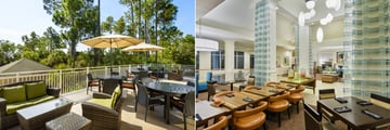Ourdoor Area and Dining Area at Hilton Garden Inn Hilton Head