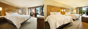 King Room and Double Queen Room at Hilton Garden Inn Wailua Bay