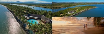 DoubleTree Resort by Hilton Hotel Fiji, Aerial View of Resort and the Beach