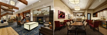Lobby and Honors Concierge Lounge at Hilton Knoxville
