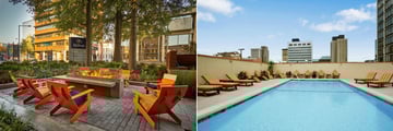 Outdoor Patio and Pool at Hilton Knoxville