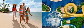 beach and water park at Hilton La Romana, an All Inclusive Family Resort