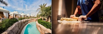 Recreation and dining at Hilton Salwa Beach Resort & Villas