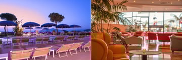 Hilton Sorrento Palace pool and lounge