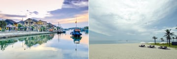 Hoi An waterfront & Nam Hai beach