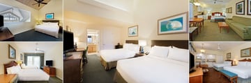 Holiday Inn & Suites Harbourside, (clockwise from top left): King Loft Villa, Islander Two Queen Room, King Studio, Two Queen Studios and Two Queen Suite Sunset View 