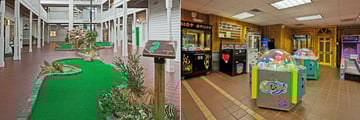 Mini Golf in the Courtyard and Gecko's Game Room at Holiday Inn & Suites Harbourside 