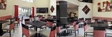 Breakfast Lounge at Holiday Inn Express & Suites Naples Downtown – 5th Avenue