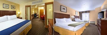 King Suite and Double Queen Suite Bedrooms at Holiday Inn Express & Suites - Old Town