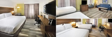 King Room, Two Queens Family Suite and Two Queens Mini Suite at Holiday Inn Express at Fisherman's Wharf