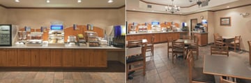 Breakfast Bar and Seating Area at Holiday Inn Express Hotel & Suites Keystone 