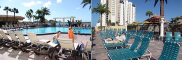 Pool and Lower Pool Deck at Holiday Inn Hotel & Suites Clearwater Beach 