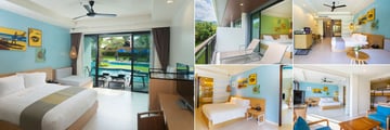 Holiday Inn Resort, Krabi, (clockwise from left): Pool Access Room, Garden View Room, Pool View Room, Kids' Suite and Family Suite