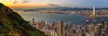 Hong Kong at sunset