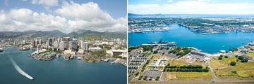 Honolulu Skyline & Pearl Harbour