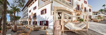 Outdoor lounge areas at Hoposa Uyal