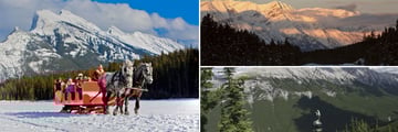 Winter Horse Ride & Mountain Scenery in Banff