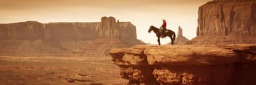 Horse riding in Monument Valley