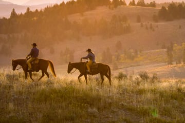 Horse ride in Wyoming