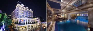 Hotel de L'Opera M Gallery, Exterior at Night and Indoor Pool with Open Air Terrace