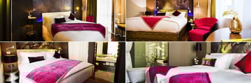 Hotel de L'Opera M Gallery, (clockwise from top left): L'Opera Deluxe Room, L'Opera Grand Deluxe Room, L'Opera Suite Twin and L'Opera Suite