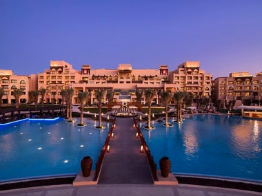 Saadiyat Rotana Hotel Entrance at Night