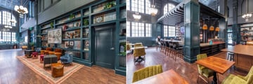 Lobby and The Countrypolitan Bar & Kitchen at the Hotel Indigo Nashville
