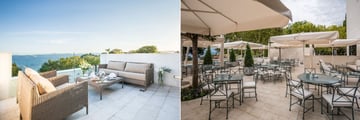 The terrace and pool terrace at Hotel Park