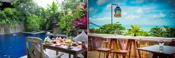 Hotel Tugu Bali, Canggu Beach, Private Dining and Ji Terrace by the Sea Views