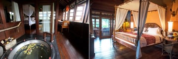 Hotel Tugu Bali, Canggu Beach, Rejang Suite Sunken Bath and Bedroom