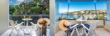 Hotel Uvala balcony views