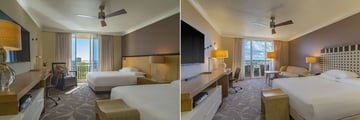 Two Queen Beds with Bay View and King Bedroom with Balcony at Hyatt Regency Coconut Point Resort & Spa