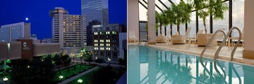 Hyatt Regency Louisville, Exterior at Night and Pool