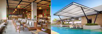 Hyatt Vivid Grand Island lobby bar and swim-up bar