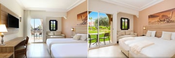 Pool View Double and Garden View Double at Iberostar Club Palmeraie Marrakech