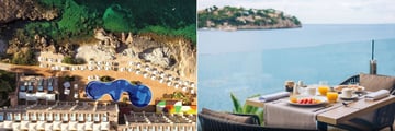 Aerial view and breakfast views at Iberostar Jardin Del Sol Suites