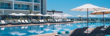 Sun loungers at Iberostar Selection Lagos Algarve