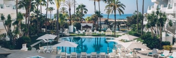 Pool views at Iberostar Selection Marbella Coral Beach