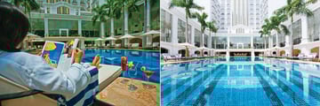 Indochine Palace, Drinks Poolside and the Pool