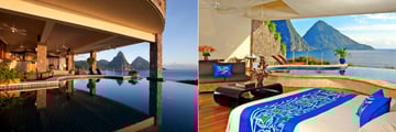 Infinity Pool and Sanctuary at Jade Mountain