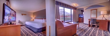 Inns of Banff, Junior Suite Bedroom and Living Area