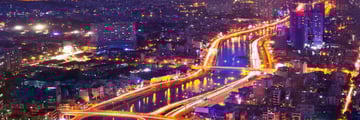 Intercontinental Asiana, Aerial View of Ho Chi Minh City at Night