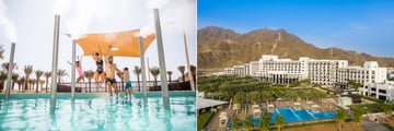 Family pool and hotel exterior at InterContinental Fujeirah