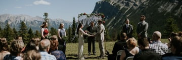 Intimate wedding in Banff