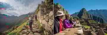 Hiking to Machu Picchu together. Copyright: Intrepid