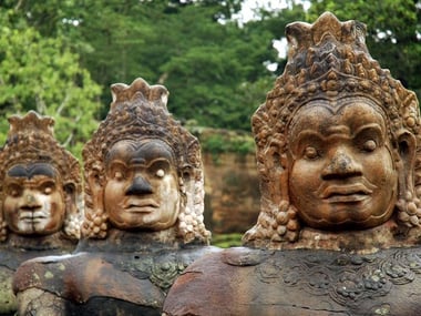 Ancient Statues at Angkor Wat