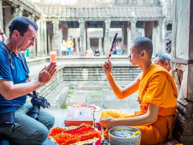 Exploring at Angkor Wat